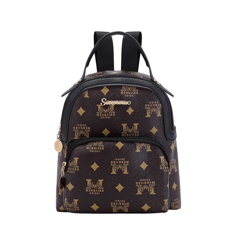 Wholesale  Women' s backpack  print cow color trendy personality fashion double-layer texture